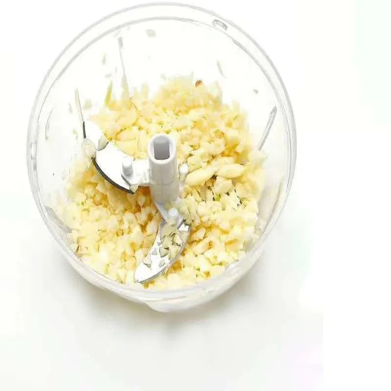 Daily Home Manual Multi-Function Garlic Mincer - 12CM Kitchen Garlic Chopper for Garlic/Chili/Baby Food Cooking Essential