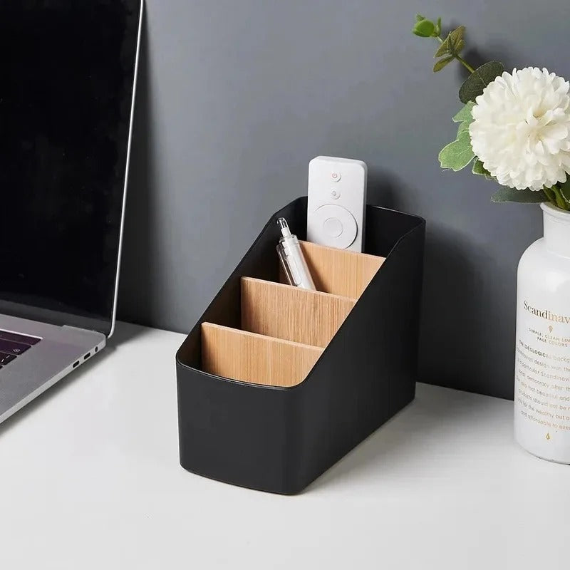 Remote Control Organizer TV Remote Holder For Table Multipurpose Desktop Storage Box Bedroom Living Room Organizer
