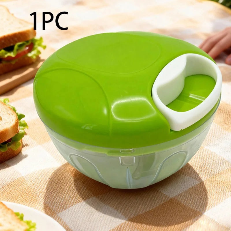 Daily Home Manual Multi-Function Garlic Mincer - 12CM Kitchen Garlic Chopper for Garlic/Chili/Baby Food Cooking Essential