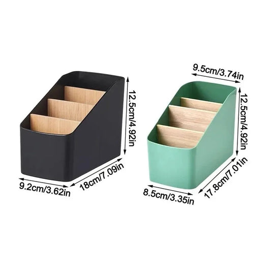 Remote Control Organizer TV Remote Holder For Table Multipurpose Desktop Storage Box Bedroom Living Room Organizer